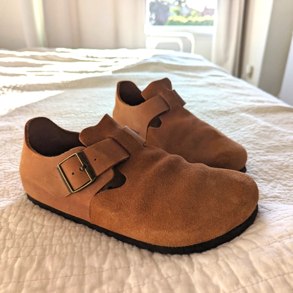 Rare London Mink Birkenstock shoe